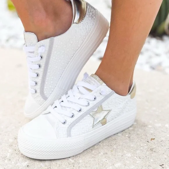 Vintage Havana Amaze Platform Sneakers - Pearl Multi - Picture 1 of 8